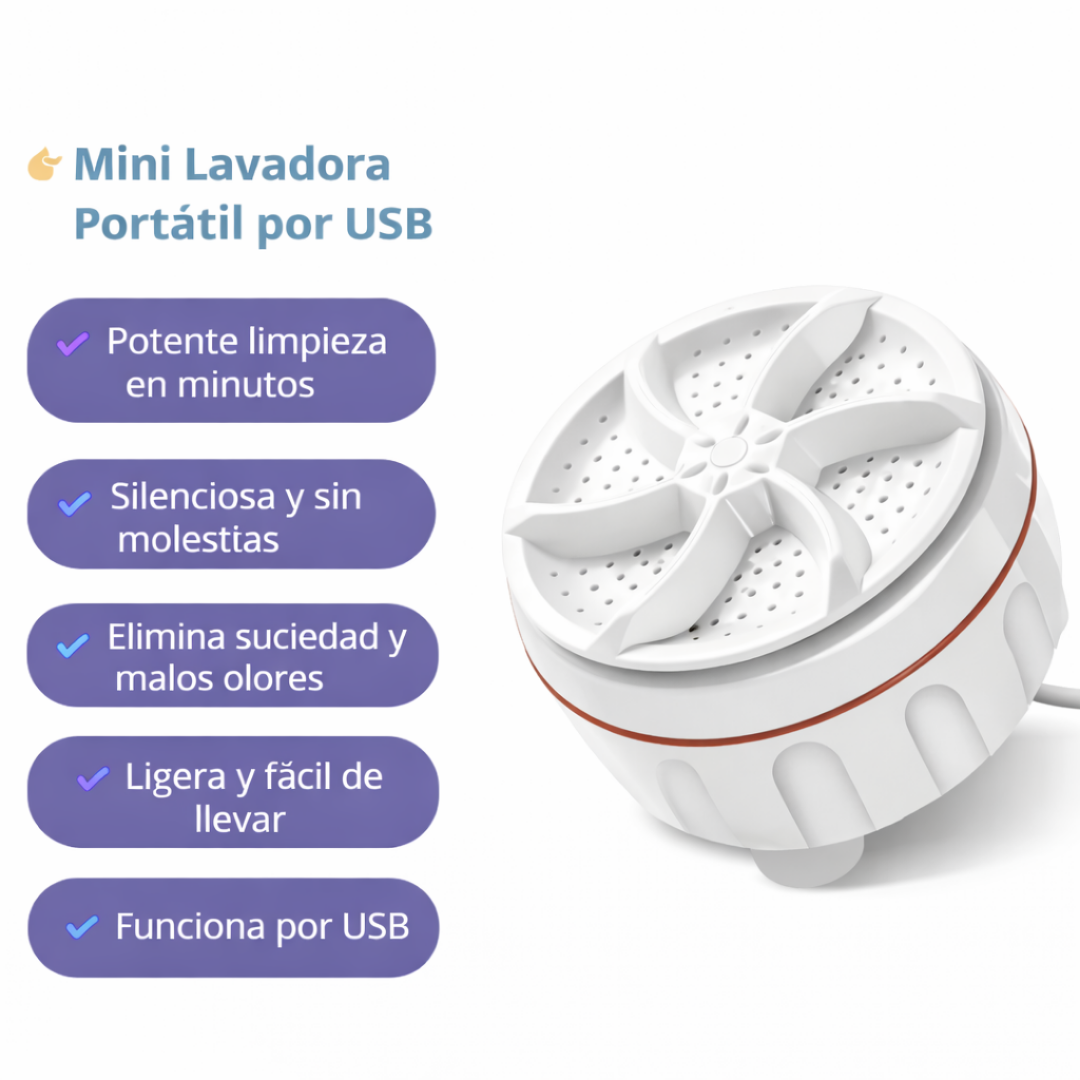 Mini Lavadora Portátil